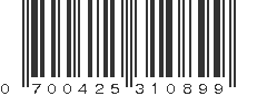 UPC 700425310899