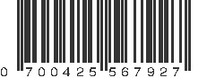 UPC 700425567927