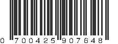 UPC 700425907648