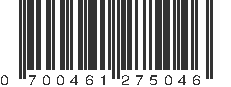 UPC 700461275046