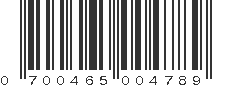 UPC 700465004789