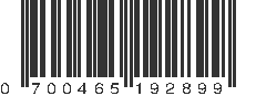 UPC 700465192899