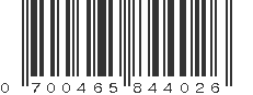 UPC 700465844026