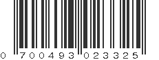 UPC 700493023325