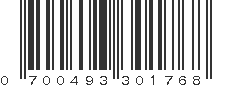 UPC 700493301768