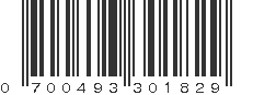 UPC 700493301829