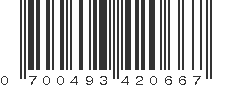 UPC 700493420667