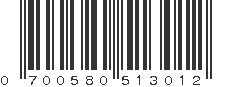 UPC 700580513012