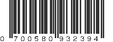 UPC 700580932394