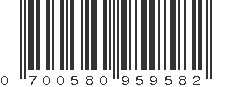 UPC 700580959582