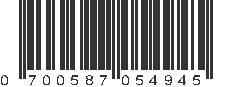 UPC 700587054945