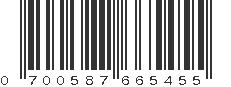 UPC 700587665455