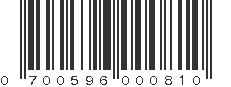 UPC 700596000810