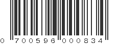 UPC 700596000834