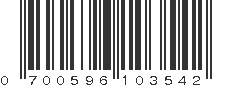 UPC 700596103542