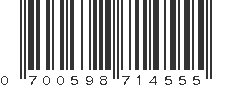 UPC 700598714555