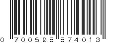 UPC 700598874013