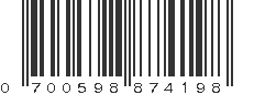 UPC 700598874198