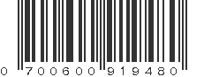 UPC 700600919480