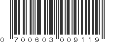 UPC 700603009119