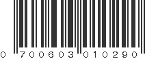 UPC 700603010290