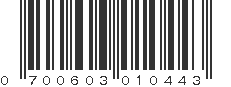 UPC 700603010443