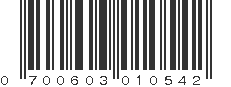 UPC 700603010542