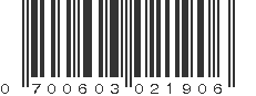 UPC 700603021906