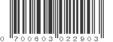 UPC 700603022903