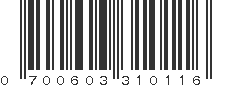 UPC 700603310116