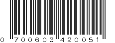 UPC 700603420051