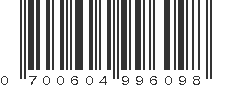 UPC 700604996098