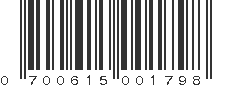 UPC 700615001798