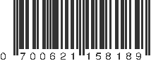 UPC 700621158189