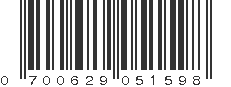 UPC 700629051598