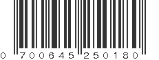 UPC 700645250180