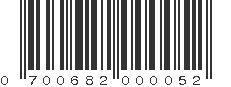 UPC 700682000052