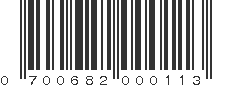 UPC 700682000113