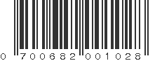 UPC 700682001028