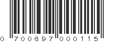 UPC 700697000115