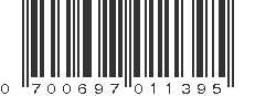 UPC 700697011395