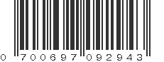 UPC 700697092943