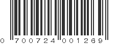 UPC 700724001269