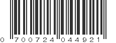 UPC 700724044921