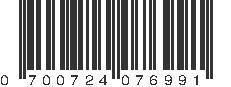 UPC 700724076991