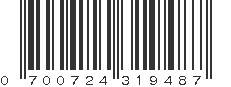 UPC 700724319487