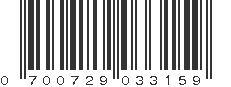 UPC 700729033159