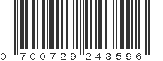 UPC 700729243596