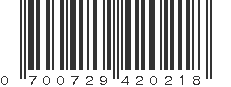 UPC 700729420218