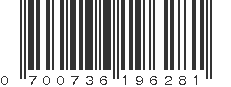 UPC 700736196281